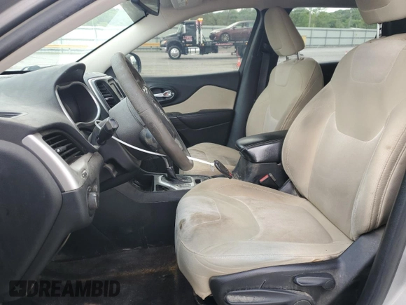 2016 Jeep Cherokee Sport with VIN 1C4PJLAB8GW222144, listed as a Copart auction lot 54363355 with 347,351 mi miles and Salvage Title. Bid and sale history available at carsss.com. Image 7.