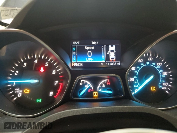 2016 Ford Escape SE with VIN 1FMCU9GX5GUB67512, listed as a Copart auction lot 53002675 with 141,033 mi miles and Salvage Title. Bid and sale history available at carsss.com. Image 9.