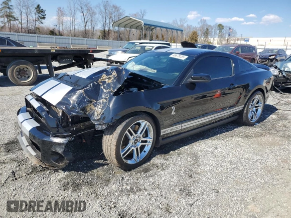 2010 Ford Mustang GT500 with VIN 1ZVBP8JS0A5109000, listed as a Copart auction lot 46878285 with 41,520 mi miles and Salvage title. Bid and sale history available at DreamBid. Image 1.