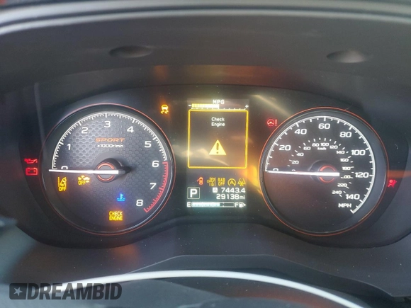 2022 Subaru Forester Sport with VIN JF2SKAJC2NH510927, listed as a Copart auction lot 45876165 with 29,138 mi miles and Salvage Title. Bid and sale history available at carsss.com. Image 9.