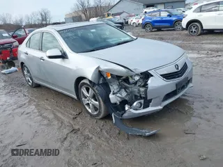 2012 Acura TSX Tech Pkg with VIN JH4CU2F61CC011454, listed as a IAAI auction lot 41673063 with 76,610 mi miles. Bid and sale history available at carsss.com. Image 1.