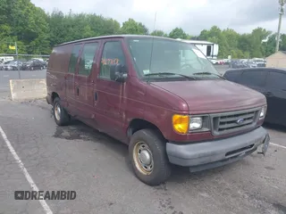 2006 Ford Econoline Cargo with VIN 1FTRE14W56HB39256, listed as a IAAI auction lot 42677158 with 126,797 mi miles and . Bid and sale history available at DreamBid. Image 1.