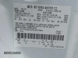 2015 Ford F-250 XLT с VIN 1FT7X2AT2FEA31504, выставлен на аукционе IAAI как лот 42402725 с пробегом 130 273 миль миль и . История ставок и продаж доступна на DreamBid. Изображение 9.