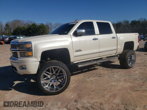 2014 Chevrolet Silverado 1500 High Country with VIN 3GCUKTEC2EG534944, listed as a Copart auction lot 45406655 with 192,642 mi miles and Salvage Title. Bid and sale history available at DreamBid. Image 1.