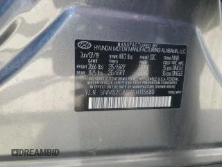 2019 Hyundai Santa Fe SE with VIN 5NMS2CAD7KH135680, listed as a Copart auction lot 59698015 with 88,492 mi miles and Salvage title. Bid and sale history available at DreamBid. Image 13.
