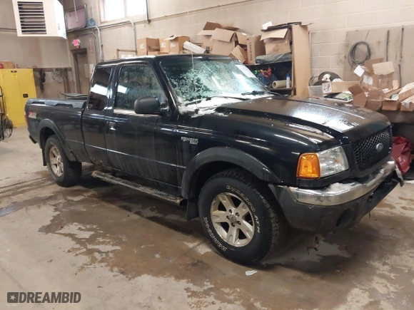 2003 Ford Ranger XL Fleet with VIN 1FTZR45EX3PA43491, listed as a IAAI auction lot 41492928 with 233,435 mi miles. Bid and sale history available at carsss.com. Image 1.