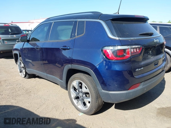 2019 Jeep Compass Limited with VIN 3C4NJDCB1KT680147, listed as a IAAI auction lot 42117481 with 132,743 mi miles and . Bid and sale history available at DreamBid. Image 3.