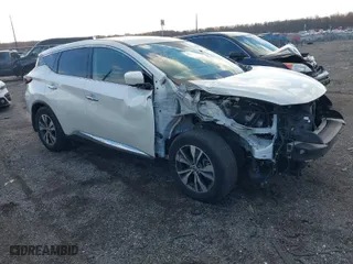 2022 Nissan Murano S with VIN 5N1AZ2ASXNC123862, listed as a IAAI auction lot 41009648 with 49,747 mi miles. Bid and sale history available at carsss.com. Image 1.