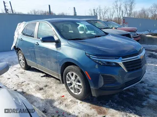 2024 Chevrolet Equinox LT with VIN 3GNAXTEG9RL282301, listed as a IAAI auction lot 41469506 with 15,578 mi miles. Bid and sale history available at carsss.com. Image 1.