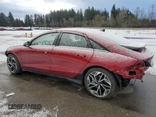 2023 Hyundai IONIQ 6 SEL with VIN KMHM34AC5PA029258, listed as a Copart auction lot 43618605 with 3,015 mi miles and Salvage Title. Bid and sale history available at carsss.com. Image 2.
