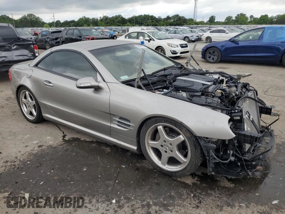 2003 Mercedes-Benz SL 500 с VIN WDBSK75F73F062035, выставлен на аукционе Copart как лот 56296375 с пробегом 46 156 миль миль и Списание • Salvage title. История ставок и продаж доступна на DreamBid. Изображение 4.