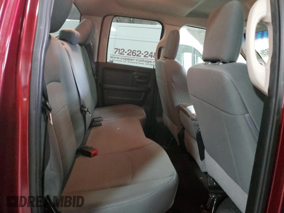 2018 Ram 1500 Express with VIN 1C6RR7FG5JS308966, listed as a Copart auction lot 50035825 with 111,928 mi miles and Salvage Title. Bid and sale history available at carsss.com. Image 10.