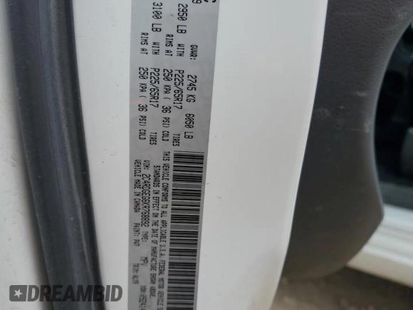 2019 Dodge Grand Caravan GT with VIN 2C4RDGEG6KR768892, listed as a Copart auction lot 54678005 with 218,623 mi miles and Clean Title. Bid and sale history available at DreamBid. Image 12.