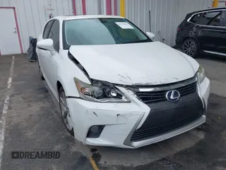 2014 Lexus CT 200h Hybrid with VIN JTHKD5BH0E2185352, listed as a IAAI auction lot 41725362 with 54,202 mi miles. Bid and sale history available at carsss.com. Image 1.