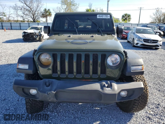 2023 Jeep Wrangler Sport S with VIN 1C4HJXDN7PW674152, listed as a Copart auction lot 46481705 with Not Provided miles and Salvage Title. Bid and sale history available at DreamBid. Image 5.