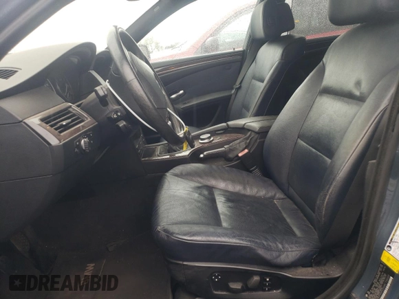 2008 BMW 5 Series 550i with VIN WBANW53508CT34559, listed as a Copart auction lot 49057624 with 119,058 mi miles and Salvage Title. Bid and sale history available at carsss.com. Image 7.