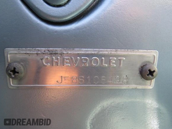 1958 Chevrolet Corvette с VIN J58S108498, выставлен на аукционе Copart как лот 59789795 с пробегом 473 миль миль и Списание • Salvage title. История ставок и продаж доступна на DreamBid. Изображение 10.