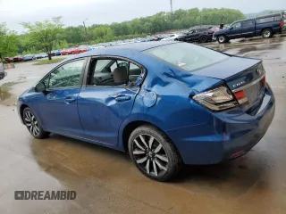 2015 Honda Civic Sedan EX-L with VIN 2HGFB2F96FH504029, listed as a Copart auction lot 51946275 with 142,837 mi miles and Salvage Title. Bid and sale history available at carsss.com. Image 2.