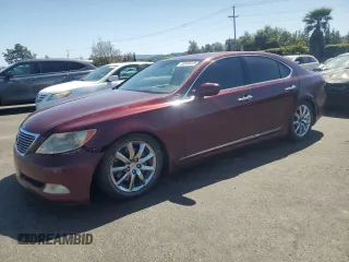 2007 Lexus LS 460 with VIN JTHBL46F175007053, listed as a Copart auction lot 52049415 with 165,956 mi miles and Clean Title. Bid and sale history available at carsss.com. Image 1.