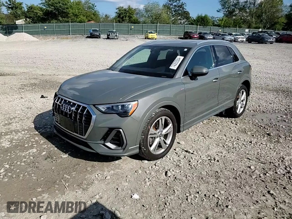 2020 Audi Q3 S line Premium with VIN WA1DECF38L1044231, listed as a Copart auction lot 74263564 with 28,011 mi miles and Clean Title. Bid and sale history available at carsss.com. Image 12.