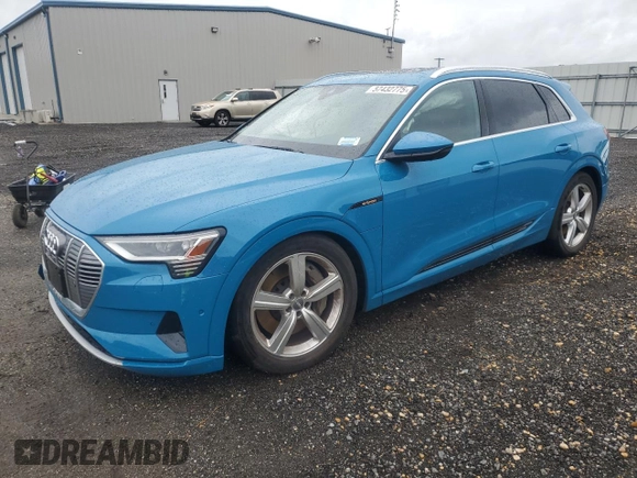 2019 Audi e-tron Premium Plus с VIN WA1LAAGE7KB013766, выставлен на аукционе Copart как лот 57432775 с пробегом 18 657 миль миль и Списание • Salvage title. История ставок и продаж доступна на DreamBid. Изображение 1.