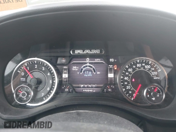 2022 Ram 1500 Big Horn with VIN 1C6SRFFTXNN379092, listed as a IAAI auction lot 42587951 with 172,243 mi miles and . Bid and sale history available at DreamBid. Image 7.