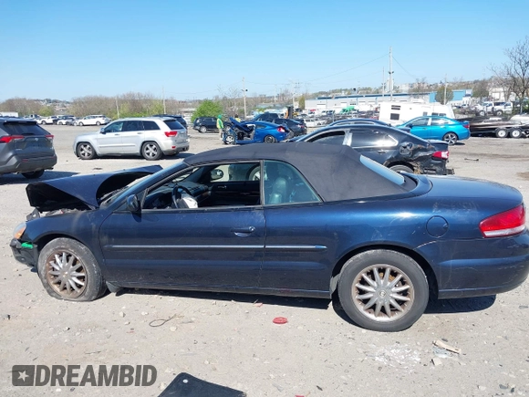 2002 Chrysler Sebring Limited with VIN 1C3EL65R12N187184, listed as a IAAI auction lot 42053411 with 70,289 mi miles and . Bid and sale history available at DreamBid. Image 15.