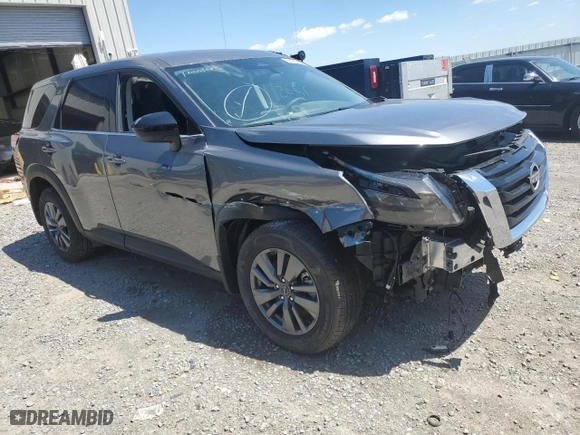 2023 Nissan Pathfinder S with VIN 5N1DR3AAXPC223821, listed as a Copart auction lot 47445344 with 104,134 mi miles. Bid and sale history available at carsss.com. Image 4.