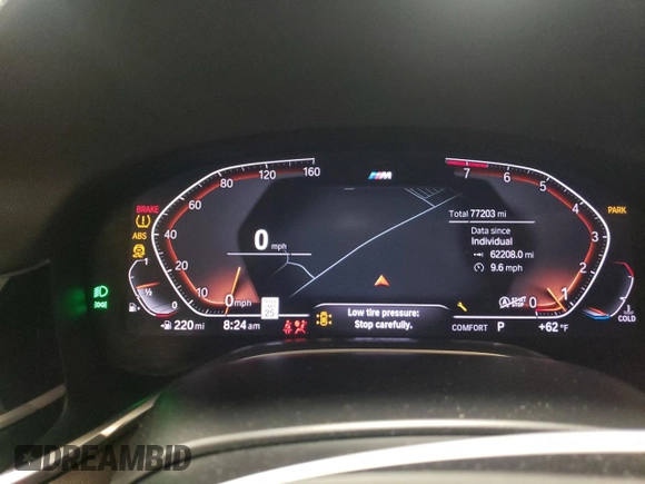 2020 BMW 7 Series 740i xDrive z VIN WBA7T4C04LGG62734, wystawiony jako Copart lot #54722014 z przebiegiem 77 203 mil mil oraz Szkoda całkowita • Salvage title. Historia ofert i sprzedaży dostępna na DreamBid. Obrazek 9.