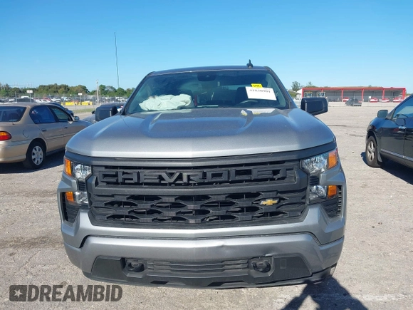 2024 Chevrolet Silverado 1500 Custom with VIN 1GCPABEK3RZ174705, listed as a IAAI auction lot 41830901 with 21,406 mi miles and . Bid and sale history available at DreamBid. Image 12.