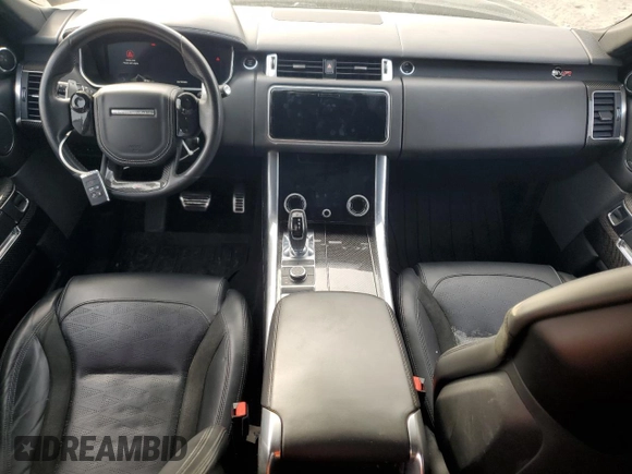 2020 Land Rover Range Rover Sport SVR with VIN SALWZ2RE0LA709321, listed as a Copart auction lot 62806954 with 61,821 mi miles and Salvage Title. Bid and sale history available at carsss.com. Image 8.