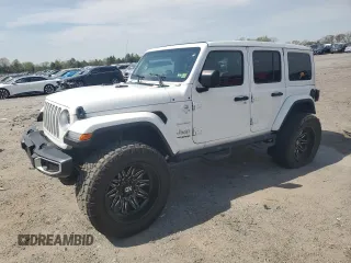 2021 Jeep Wrangler Unlimited Sahara с VIN 1C4HJXEN7MW823881, выставлен на аукционе Copart как лот 53062425 с пробегом 28 597 миль миль и Списание • Salvage title. История ставок и продаж доступна на DreamBid. Изображение 1.