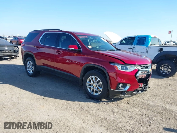 2019 Chevrolet Traverse LT with VIN 1GNERHKW9KJ261773, listed as a IAAI auction lot 41151848 with 62,824 mi miles and . Bid and sale history available at DreamBid. Image 1.