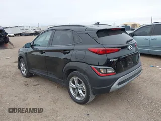 2023 Hyundai Kona SEL with VIN KM8K6CAB1PU045312, listed as a IAAI auction lot 41298596 with 7,767 mi miles. Bid and sale history available at carsss.com. Image 3.