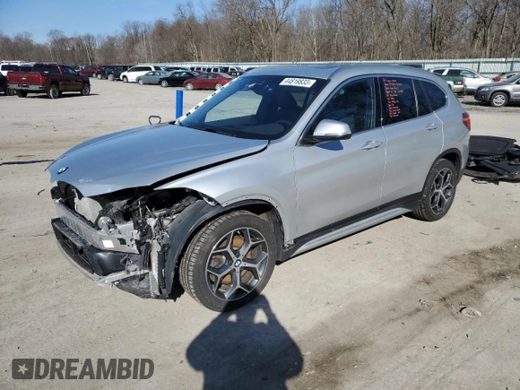 2019 BMW X1 xDrive28i with VIN WBXHT3C54K3H33971, listed as a Copart auction lot 44819833 with 55,877 mi miles. Bid and sale history available at carsss.com. Image 1.