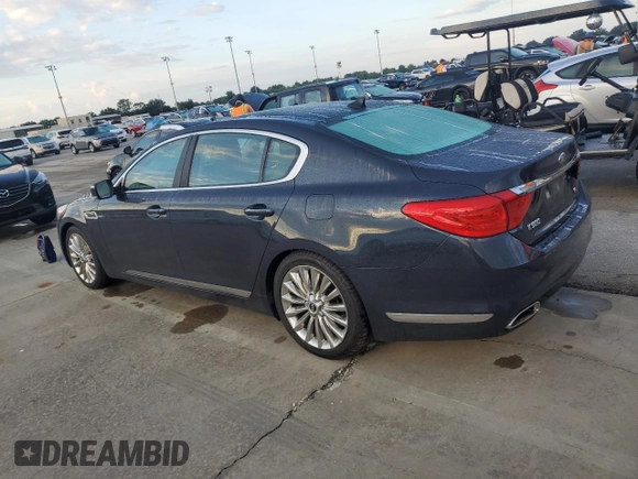 2015 Kia K900 Luxury with VIN KNALW4D43F6022254, listed as a Copart auction lot 73966104 with 52,161 mi miles and Salvage Title. Bid and sale history available at carsss.com. Image 2.