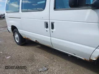 2008 Ford Econoline Cargo Commercial with VIN 1FTNE24W68DB45033, listed as a IAAI auction lot 41849311 with 230,337 mi miles and . Bid and sale history available at DreamBid. Image 6.
