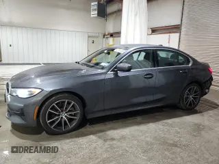 2021 BMW 3 Series 330i xDrive with VIN 3MW5R7J08M8C13628, listed as a Copart auction lot 48145365 with 48,457 mi miles and Salvage Title. Bid and sale history available at carsss.com. Image 1.