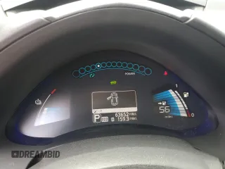 2013 Nissan LEAF SV with VIN 1N4AZ0CP7DC408914, listed as a Copart auction lot 53995905 with 63,652 mi miles and Salvage Title. Bid and sale history available at carsss.com. Image 9.