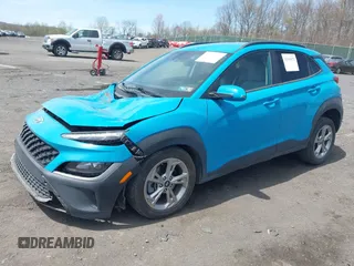 2023 Hyundai Kona SEL with VIN KM8K6CAB6PU977828, listed as a IAAI auction lot 42094972 with 61,283 mi miles and . Bid and sale history available at DreamBid. Image 2.