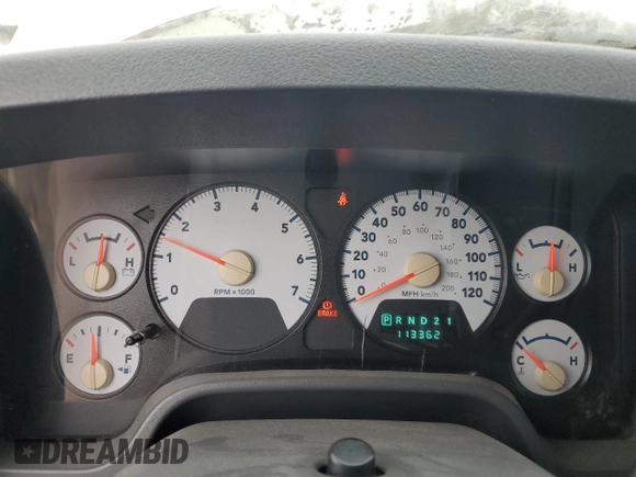 2007 Dodge Ram 2500 ST with VIN 3D7KS26D27G794021, listed as a Copart auction lot 84707144 with 113,362 mi miles and Salvage Title. Bid and sale history available at carsss.com. Image 9.