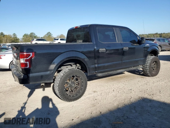 2018 Ford F-150 XL with VIN 1FTEW1CPXJKF84609, listed as a Copart auction lot 50490395 with 107,725 mi miles and Salvage Title. Bid and sale history available at DreamBid. Image 3.