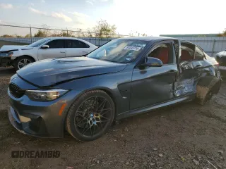 2018 BMW M3 with VIN WBS8M9C50J5K99540, listed as a Copart auction lot 84443114 with 58,187 mi miles and Salvage Title. Bid and sale history available at carsss.com. Image 1.