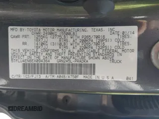 2014 Toyota Tacoma with VIN 5TFLU4EN6EX094364, listed as a IAAI auction lot 42044949 with Not Provided miles and . Bid and sale history available at DreamBid. Image 9.