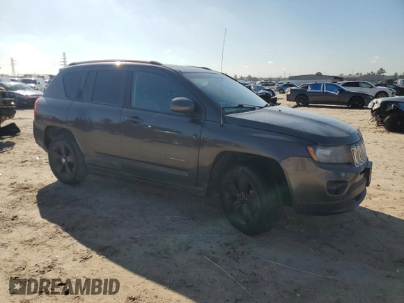 2016 Jeep Compass Latitude with VIN 1C4NJCEA8GD609149, listed as a Copart auction lot 46926795 with 111,997 mi miles and Salvage Title. Bid and sale history available at carsss.com. Image 4.