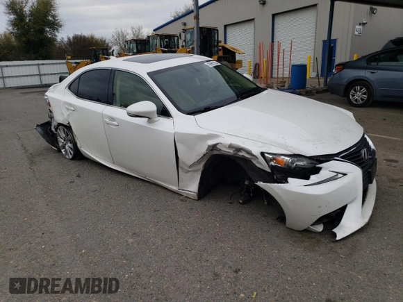 2016 Lexus IS 200t with VIN JTHBA1D26G5033815, listed as a Copart auction lot 49961555 with 95,304 mi miles and Salvage Title. Bid and sale history available at DreamBid. Image 4.