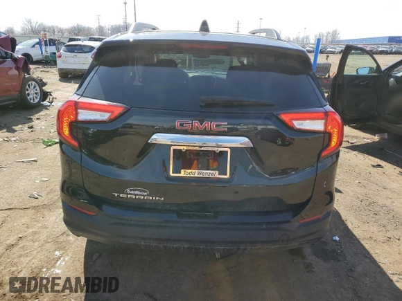 2022 GMC Terrain SLE with VIN 3GKALMEV6NL271473, listed as a Copart auction lot 49698515 with 44,117 mi miles and Salvage title. Bid and sale history available at DreamBid. Image 6.