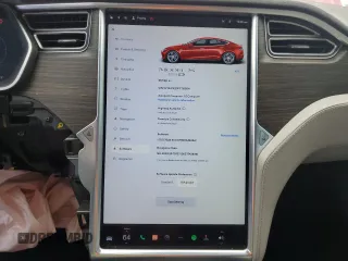 2015 Tesla Model S 85D with VIN 5YJSA1E23FF115854, listed as a Copart auction lot 48938485 with 96,596 mi miles and Salvage Title. Bid and sale history available at carsss.com. Image 9.