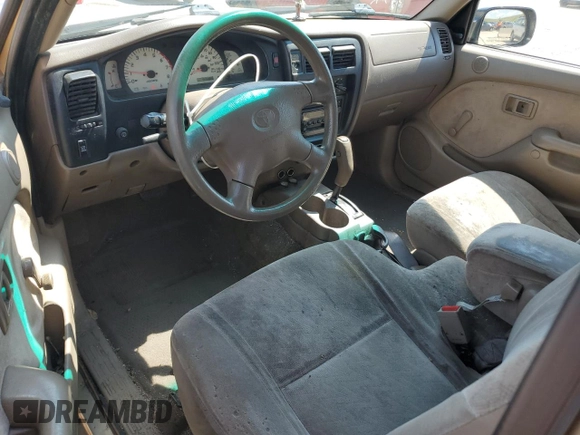 2002 Toyota Tacoma PreRunner with VIN 5TESM92N52Z087438, listed as a Copart auction lot 59807645 with 169,002 mi miles and Salvage title. Bid and sale history available at DreamBid. Image 8.