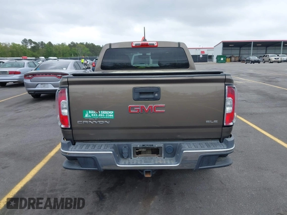 2015 GMC Canyon 2WD SLE with VIN 1GTG5BE38F1229799, listed as a IAAI auction lot 41944801 with 71,165 mi miles. Bid and sale history available at carsss.com. Image 16.
